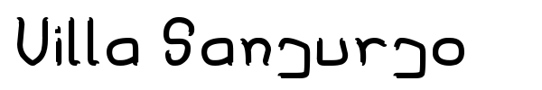 Villa Sanjurjo font preview